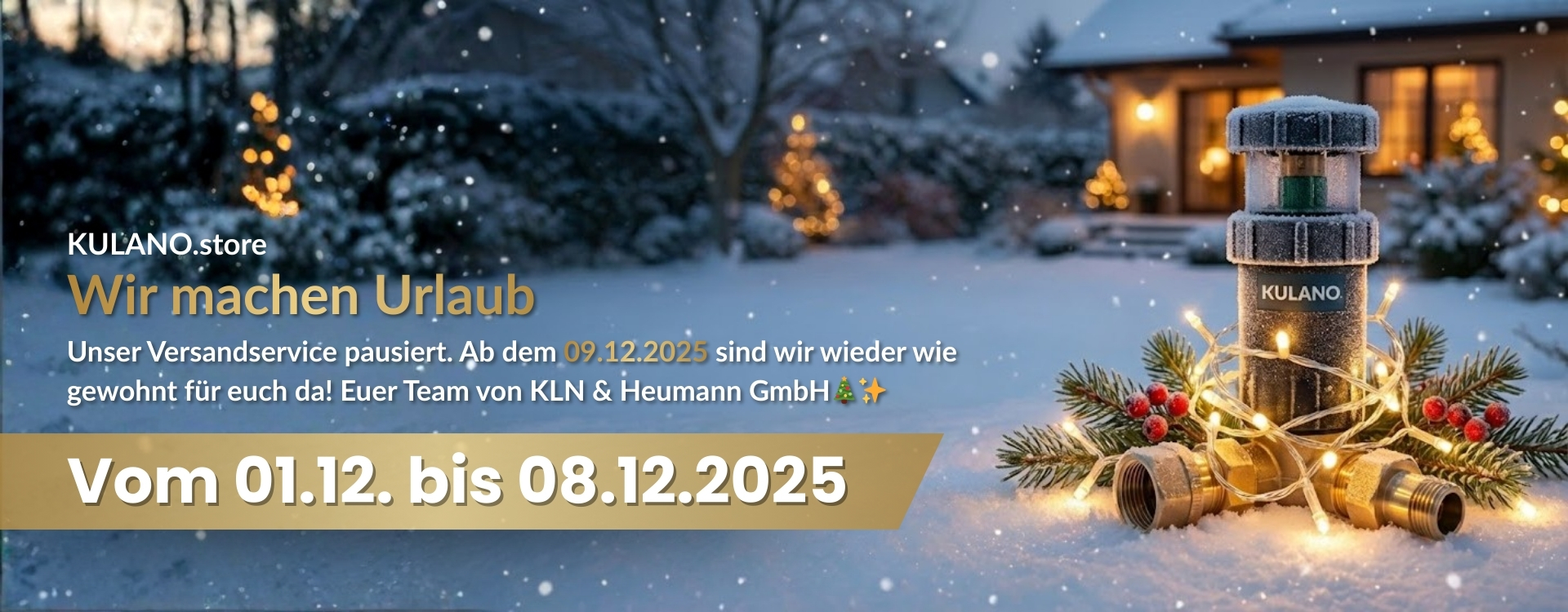 Wir machen Urlaub Dezember